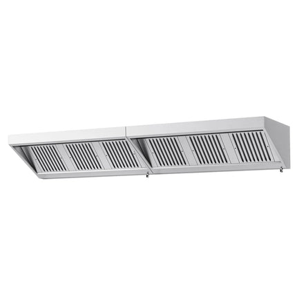 GGM Gastro Commercial Wall-Mounted Extraction Canopy - 3200mm - with Baffle Filters & LED Lighting