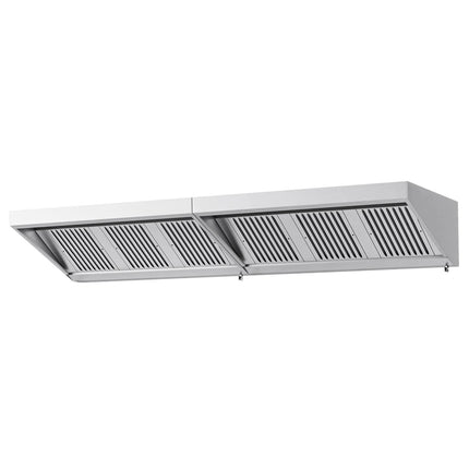 GGM Gastro Commercial Wall-Mounted Extraction Canopy - 3200mm - with Baffle Filters & LED Lighting