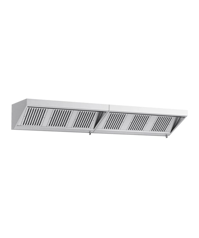 GGM Gastro Commercial Wall-Mounted Extraction Canopy - 3400mm - with Baffle Filters & LED Lighting