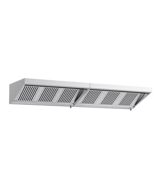 GGM Gastro Commercial Wall-Mounted Extraction Canopy - 3400mm - with Baffle Filters & LED Lighting
