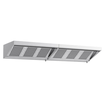 GGM Gastro Commercial Wall-Mounted Extraction Canopy - 3400mm - with Baffle Filters & LED Lighting