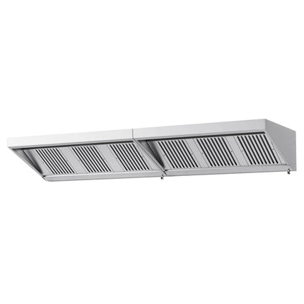 GGM Gastro Commercial Wall-Mounted Extraction Canopy - 3400mm - with Baffle Filters & LED Lighting