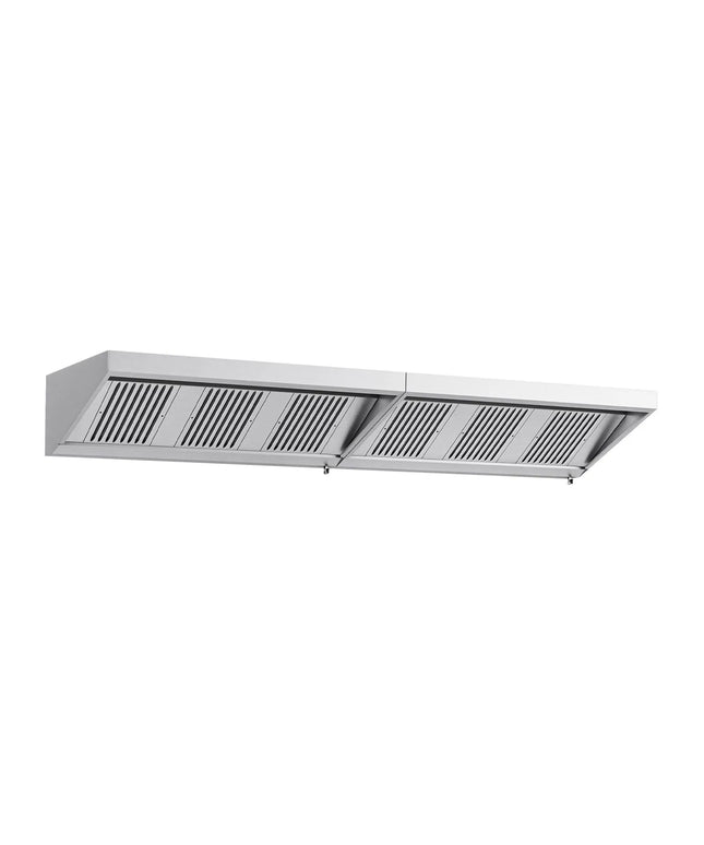 GGM Gastro Commercial Wall-Mounted Extraction Canopy - 3600mm - with Baffle Filters & LED Lighting