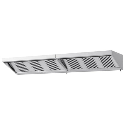 GGM Gastro Commercial Wall-Mounted Extraction Canopy - 3800mm - with Baffle Filters & LED Lighting