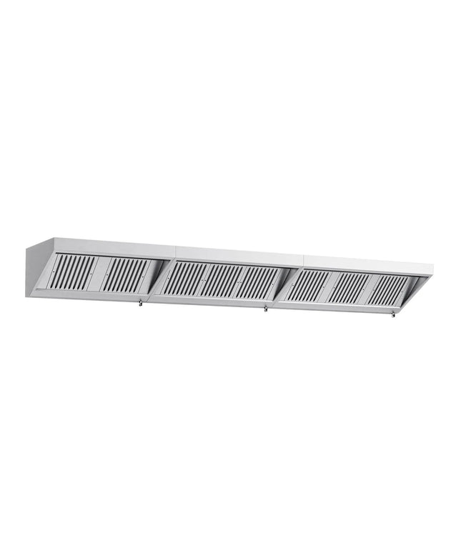 GGM Gastro Commercial Wall-Mounted Extraction Canopy - 4200mm - with Baffle Filters & LED Lighting