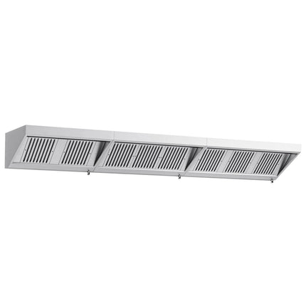 GGM Gastro Commercial Wall-Mounted Extraction Canopy - 4200mm - with Baffle Filters & LED Lighting