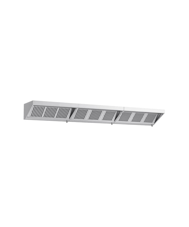 GGM Gastro Commercial Wall-Mounted Extraction Canopy - 4600mm - with Baffle Filters & LED Lighting