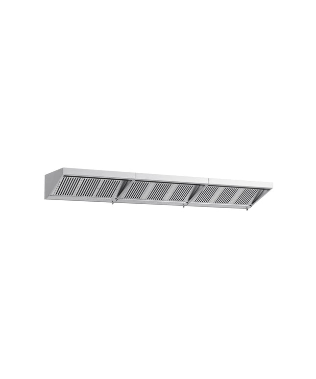 GGM Gastro Commercial Wall-Mounted Extraction Canopy - 4600mm - with Baffle Filters & LED Lighting