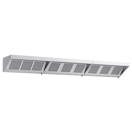 GGM Gastro Commercial Wall-Mounted Extraction Canopy - 4600mm - with Baffle Filters & LED Lighting