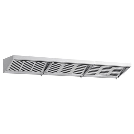 GGM Gastro Commercial Wall-Mounted Extraction Canopy - 4600mm - with Baffle Filters & LED Lighting