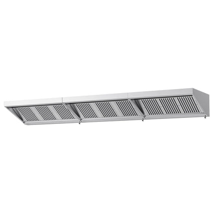 GGM Gastro Commercial Wall-Mounted Extraction Canopy - 4600mm - with Baffle Filters & LED Lighting