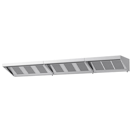 GGM Gastro Commercial Wall-Mounted Extraction Canopy - 5200mm - with Grease Filters & LED Lighting