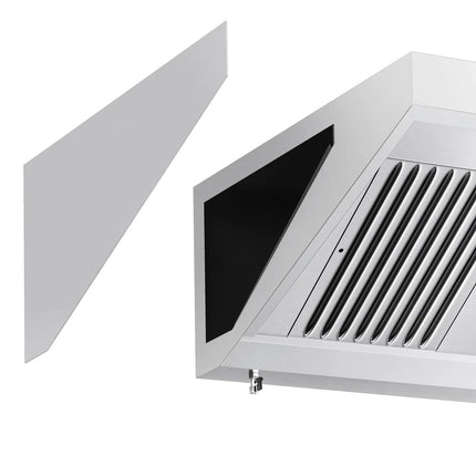 GGM Gastro Commercial Wall-Mounted Extraction Canopy - 5200mm - with Grease Filters & LED Lighting
