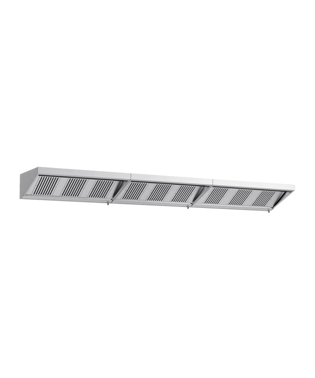 GGM Gastro Commercial Wall-Mounted Extraction Canopy - 5600mm - with Baffle Filters & LED Lighting