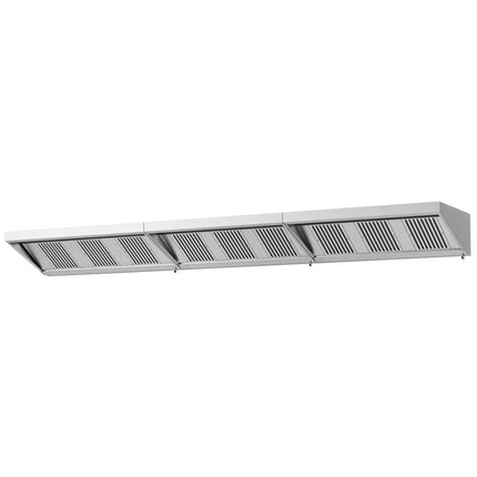 GGM Gastro Commercial Wall-Mounted Extraction Canopy - 5600mm - with Baffle Filters & LED Lighting