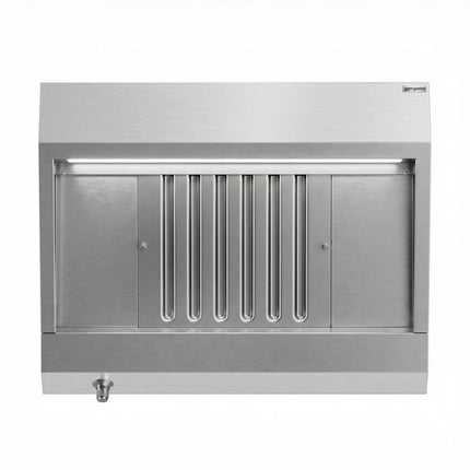 GGM Gastro Commercial Wall-Mounted Extraction Canopy - 800mm - with Baffle Filters & LED Lighting