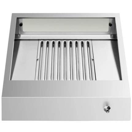 GGM Gastro Commercial Wall-Mounted Extraction Canopy - 800mm - with Baffle Filters & LED Lighting