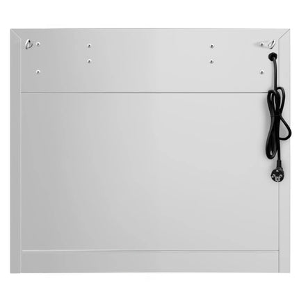 GGM Gastro Commercial Wall-Mounted Extraction Canopy - 800mm - with Baffle Filters & LED Lighting