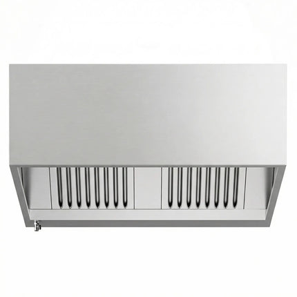 GGM Gastro Commercial Wall-Mounted Extractor Hood - 1200mm - with Baffle Filters & Lighting