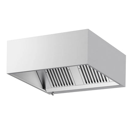 GGM Gastro Commercial Wall-Mounted Extractor Hood – 1200mm – with Baffle Filters & Lighting