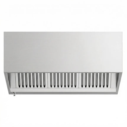 GGM Gastro Commercial Wall-Mounted Extractor Hood – 1400mm – with Baffle Filters & Lighting