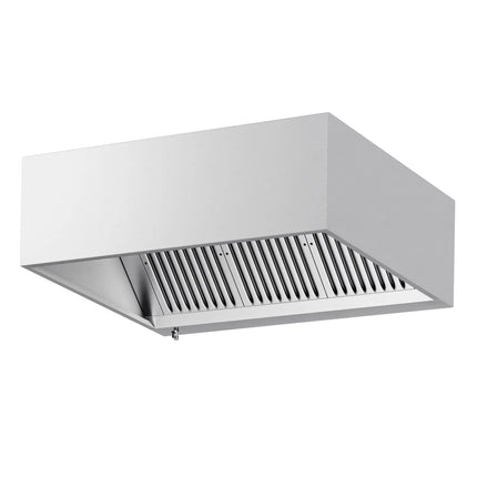 GGM Gastro Commercial Wall-Mounted Extractor Hood – 1400mm – with Baffle Filters & Lighting