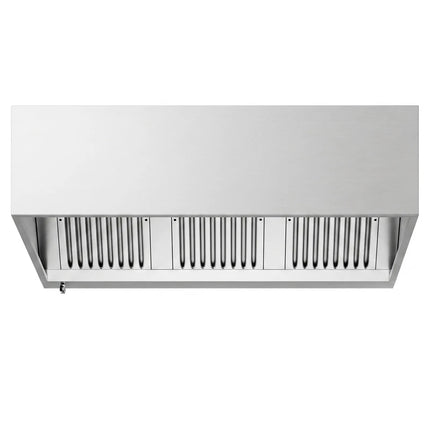 GGM Gastro Commercial Wall-Mounted Extractor Hood - 1600mm - with Baffle Filters & LED Lighting
