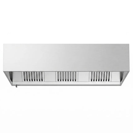 GGM Gastro Commercial Wall-Mounted Extractor Hood - 1800mm - with Baffle Filters & Lighting