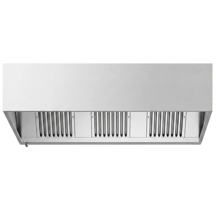 GGM Gastro Commercial Wall-Mounted Extractor Hood – 2000mm – with Baffle Filters & Lighting