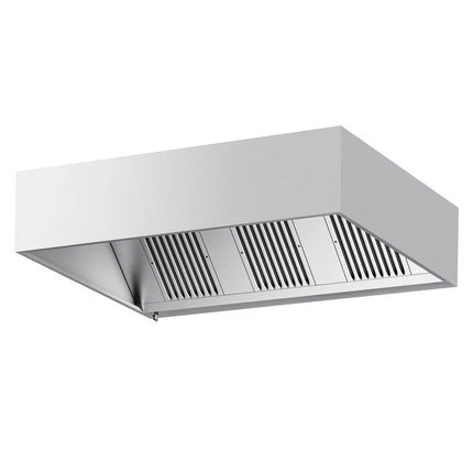 GGM Gastro Commercial Wall-Mounted Extractor Hood – 2000mm – with Baffle Filters & Lighting