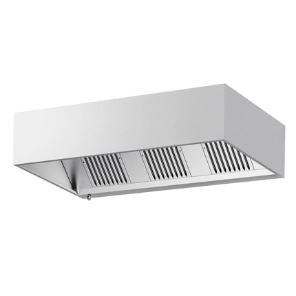 GGM Gastro Commercial Wall-Mounted Extractor Hood - 2000mm - with Baffle Filters & Lighting