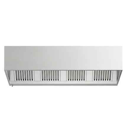 GGM Gastro Commercial Wall-Mounted Extractor Hood - 2200mm - with Baffle Filters & Lighting