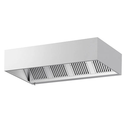 GGM Gastro Commercial Wall-Mounted Extractor Hood – 2200mm – with Baffle Filters & Lighting