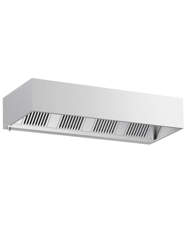 GGM Gastro Commercial Wall-Mounted Extractor Hood – 2400mm – with Baffle Filters & Lighting