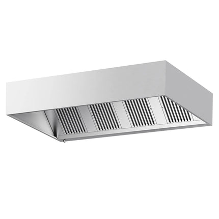 GGM Gastro Commercial Wall-Mounted Extractor Hood – 2400mm – with Baffle Filters & LED Lighting