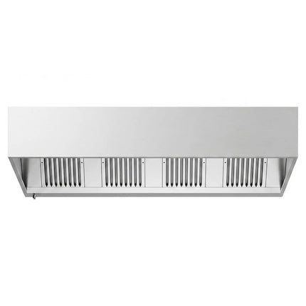 GGM Gastro Commercial Wall-Mounted Extractor Hood – 2400mm – with Baffle Filters & Lighting