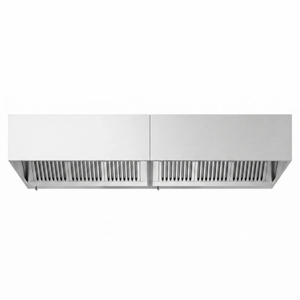 GGM Gastro Commercial Wall-Mounted Extractor Hood - 2800mm - with Baffle Filters & Lighting