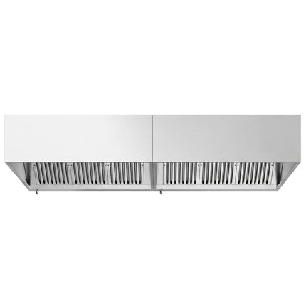 GGM Gastro Commercial Wall-Mounted Extractor Hood – 2800mm – with Baffle Filters & Lighting