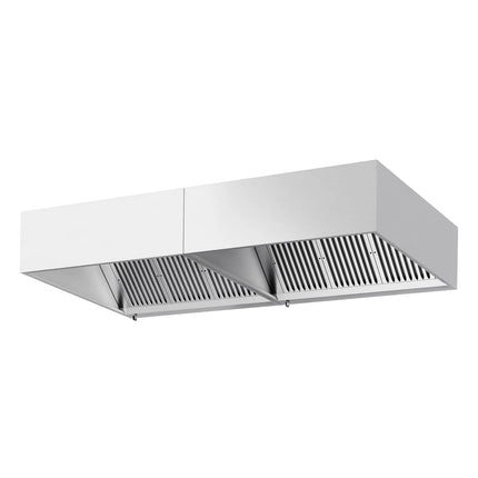 GGM Gastro Commercial Wall-Mounted Extractor Hood – 2800mm – with Baffle Filters & Lighting