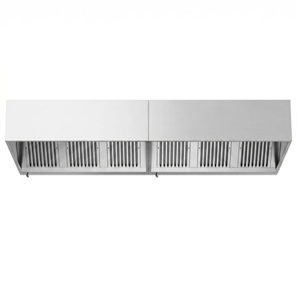 GGM Gastro Commercial Wall-Mounted Extractor Hood – 3200mm – with Baffle Filters & Lighting