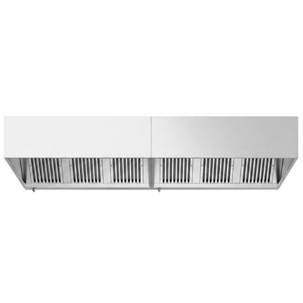 GGM Gastro Commercial Wall-Mounted Extractor Hood - 3200mm - with Baffle Filters & Lighting