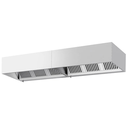 GGM Gastro Commercial Wall-Mounted Extractor Hood – 3200mm – with Baffle Filters & Lighting