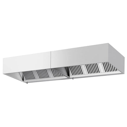GGM Gastro Commercial Wall-Mounted Extractor Hood – 3200mm – with Baffle Filters & Lighting