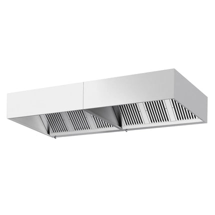 GGM Gastro Commercial Wall-Mounted Extractor Hood - 3200mm - with Baffle Filters & Lighting