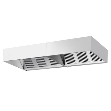 GGM Gastro Commercial Wall-Mounted Extractor Hood – 3400mm – with Baffle Filters & Lighting
