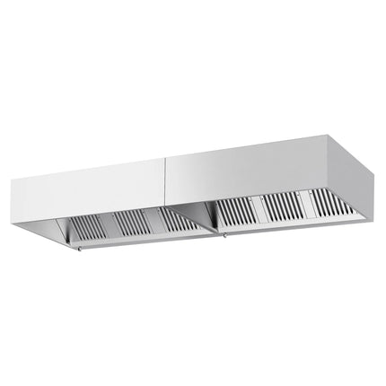 GGM Gastro Commercial Wall-Mounted Extractor Hood – 3400mm – with Baffle Filters & Lighting
