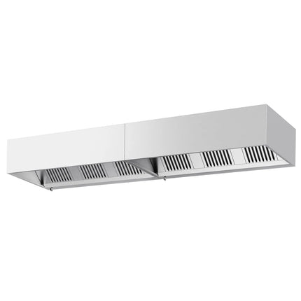 GGM Gastro Commercial Wall-Mounted Extractor Hood - 3600mm - with Baffle Filters & Lighting
