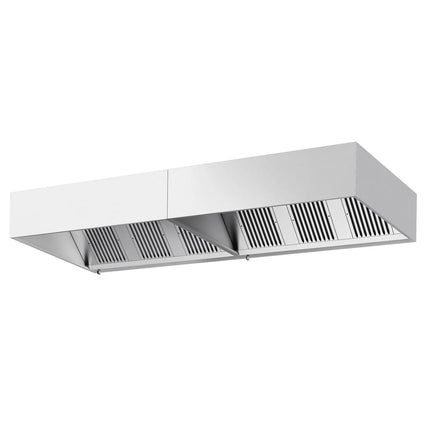 GGM Gastro Commercial Wall-Mounted Extractor Hood – 3600mm – with Baffle Filters & Lighting