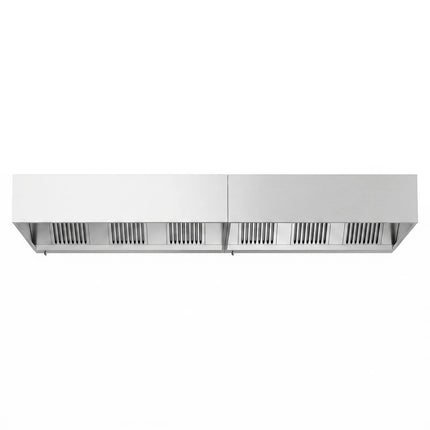 GGM Gastro Commercial Wall-Mounted Extractor Hood - 3800mm - with Baffle Filters & Lighting
