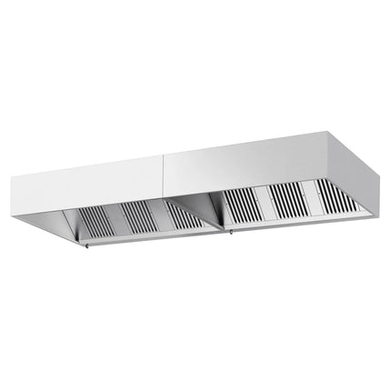 GGM Gastro Commercial Wall-Mounted Extractor Hood – 3800mm – with Baffle Filters & Lighting
